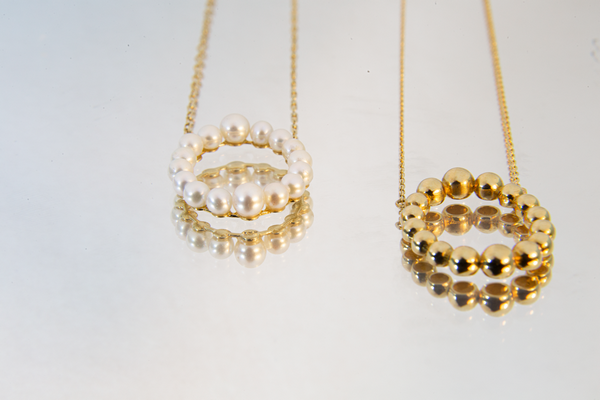 Colar Oval Pérolas