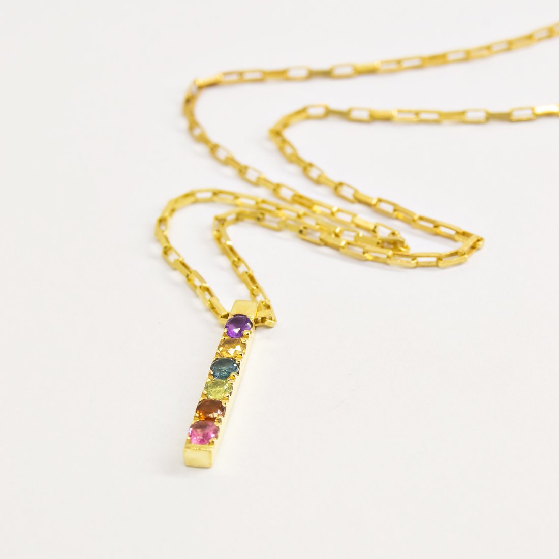 Colar Passion Turmalinas Coloridas Personalizável Prata 925