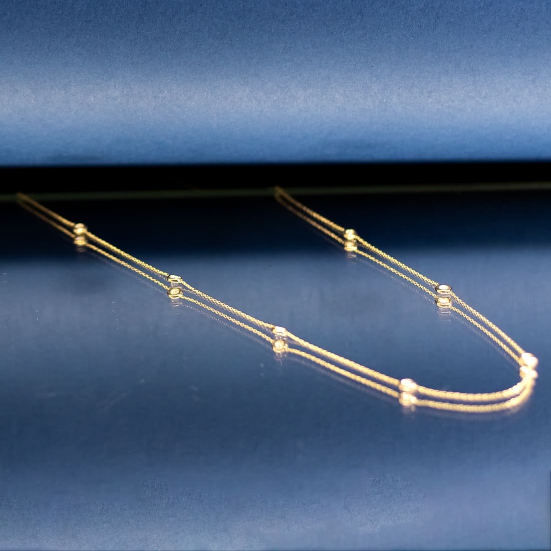 Colar Pastilhas Diamantes