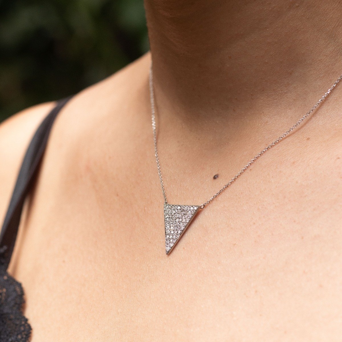 Colar power Triangulo Diamantes