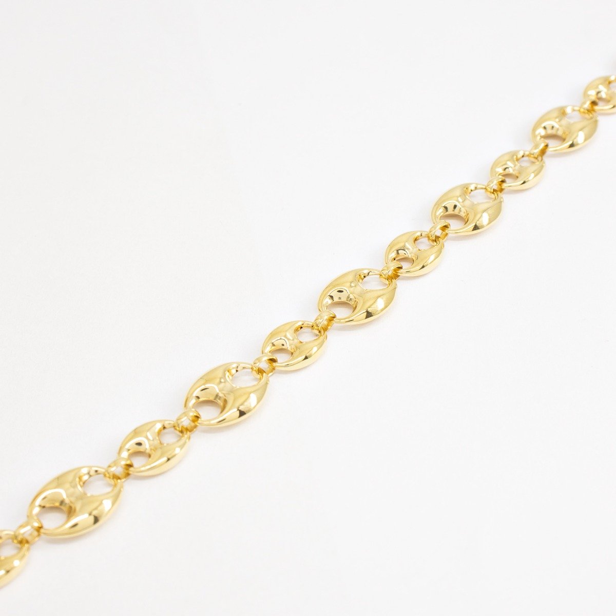 Colar Premium Confete Duplo Ouro Liso 18k