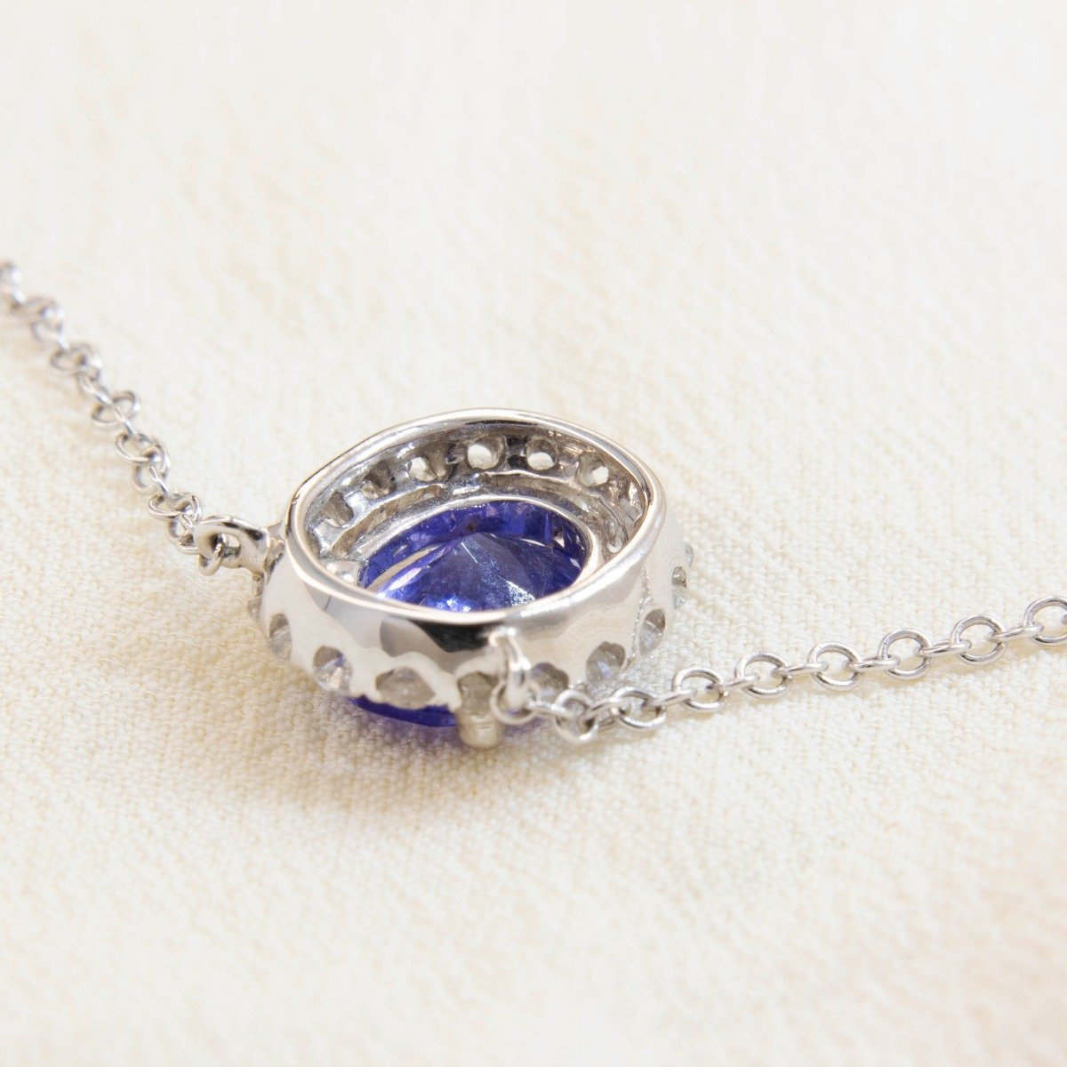 Colar Princess Tanzanita Oval e Diamantes