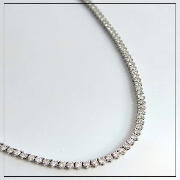 Colar Riviera Diamantes Cravejadas