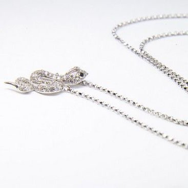 Colar Snake Diamantes 