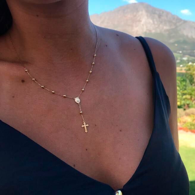 Colar Terço Ouro 18K