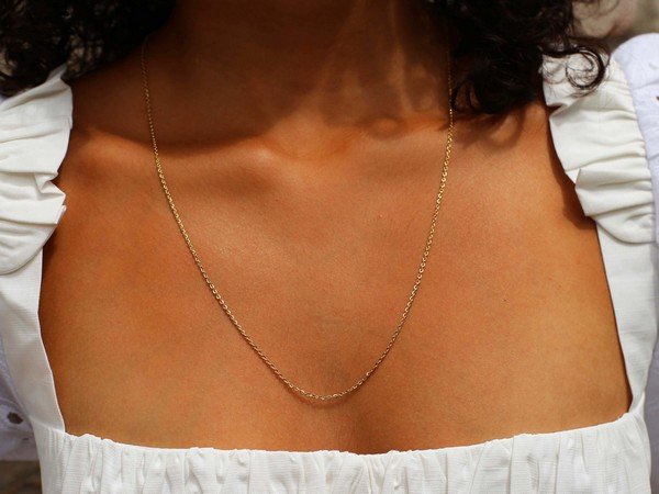 Colar Vintage Tramas Curtas Abrilhantada