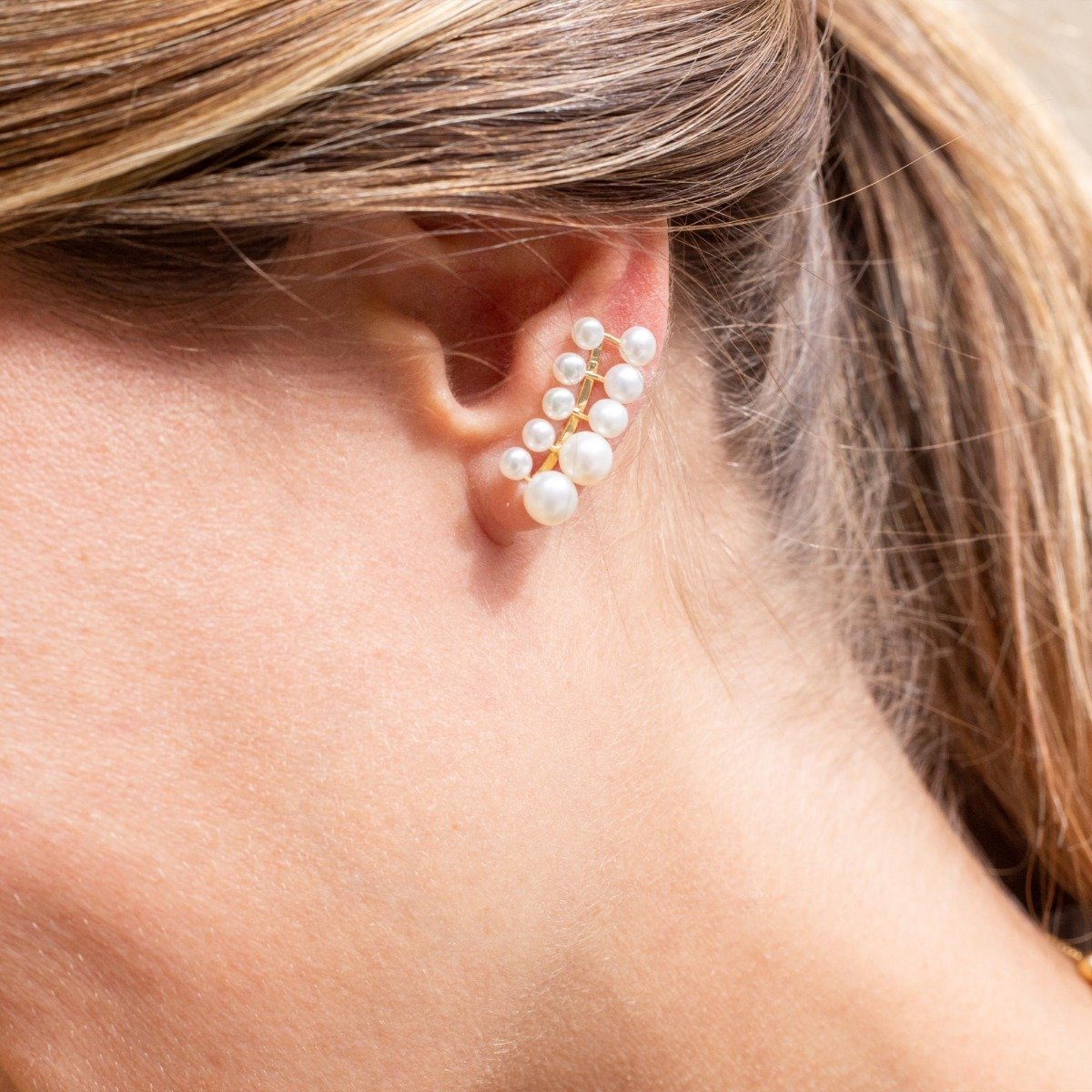 Earcuff Bela Double Pearls