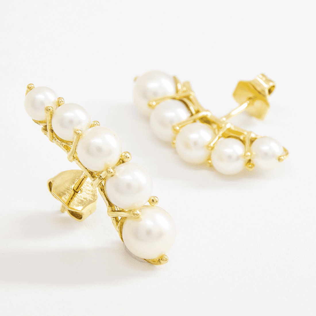 Earcuff Degradê Pérolas