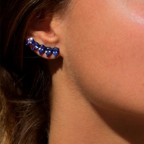 Earcuff Gotas Tanzanitas