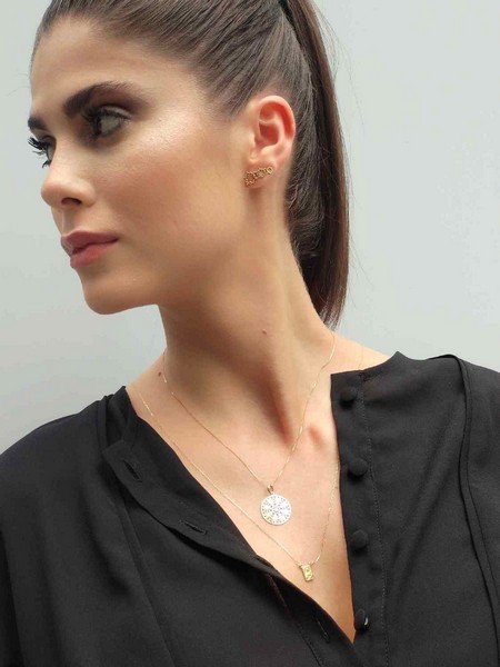Earcuff Ouro 18k Estrelas Coexist