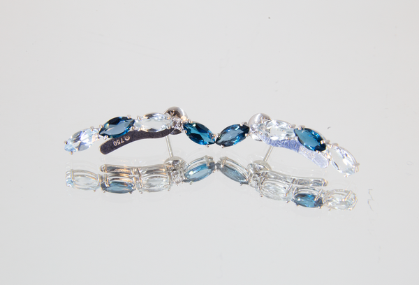 Earcuff Topázio Azul 