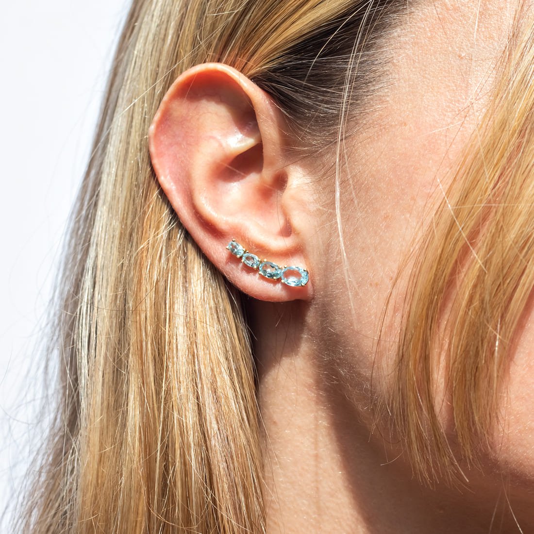 Earcuff Topázios Sky
