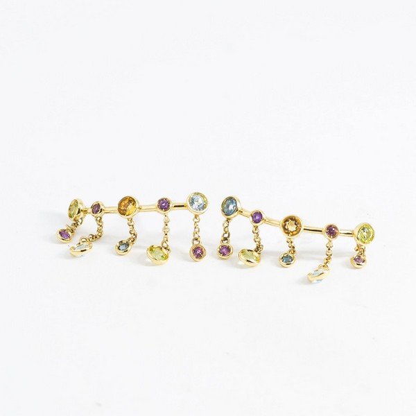 Earcuffs Silk Pedras Preciosas