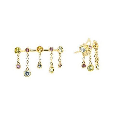 Earcuffs Silk Pedras Preciosas