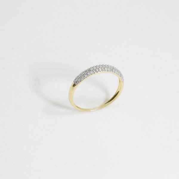 Meia Aliança Aparador Diamantes