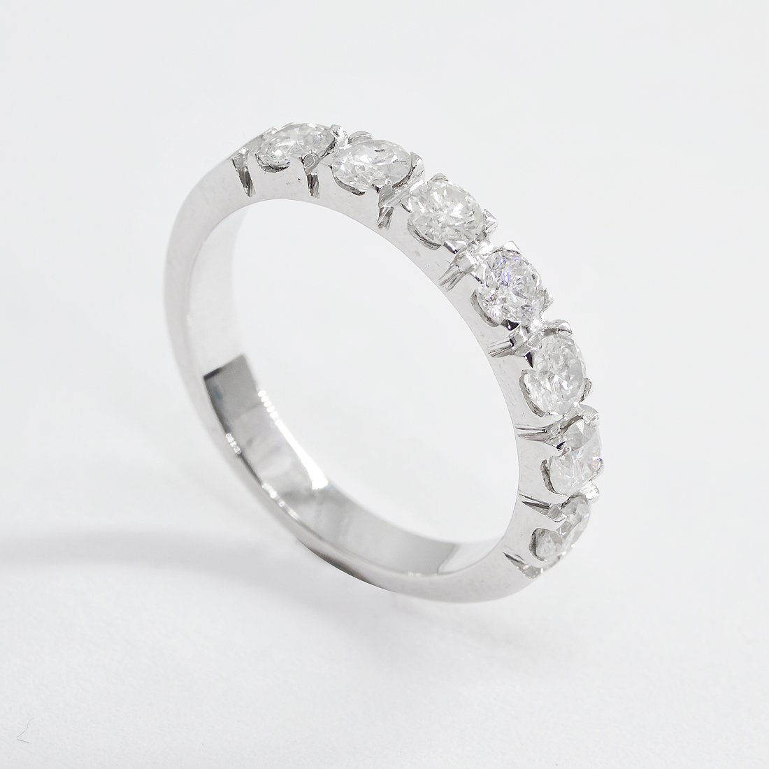Meia Aliança Diamantes 