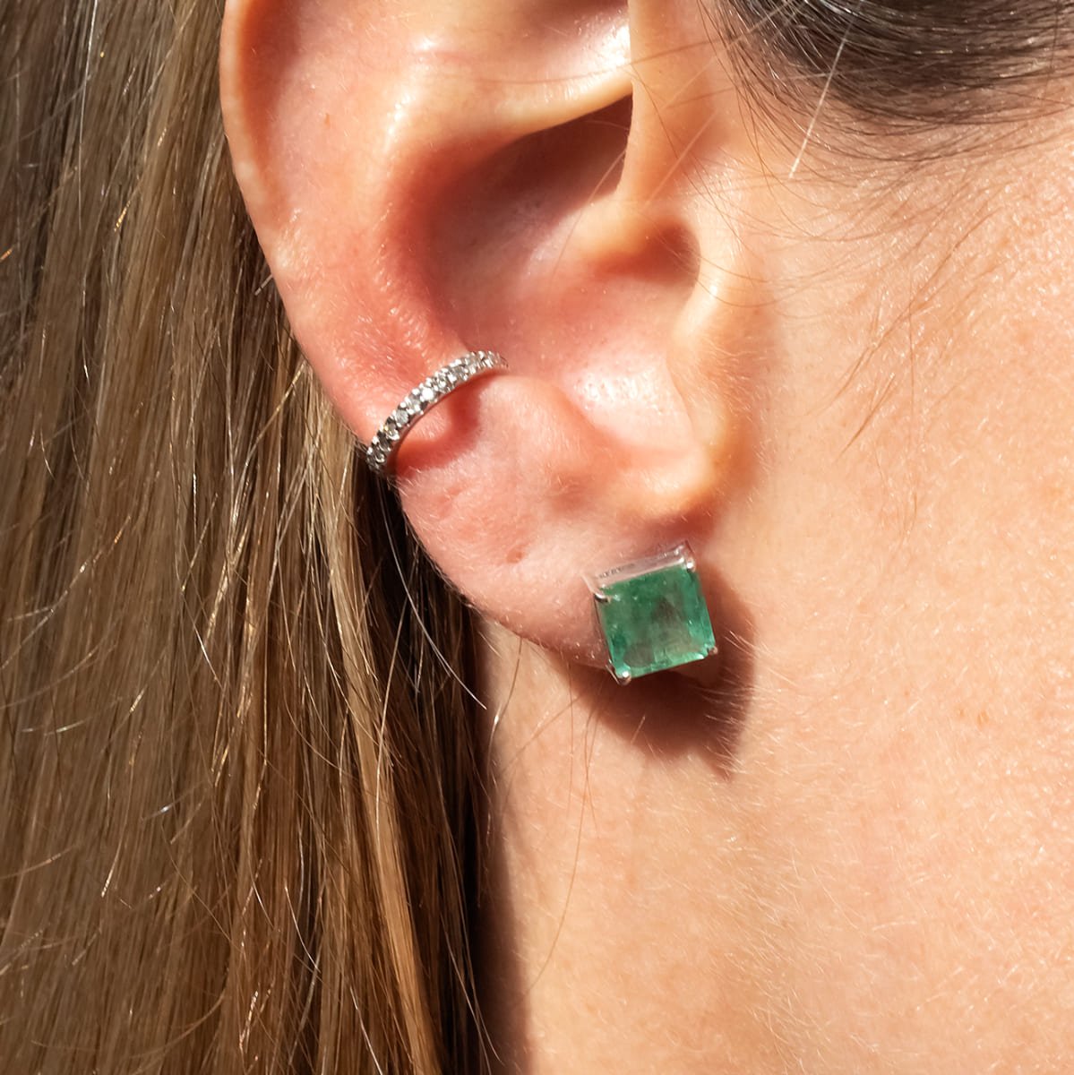 Piercing de Pressão Inteiro Diamantes