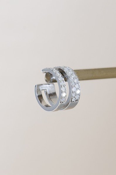 Piercing Encaixe Duplo Diamantes Extras