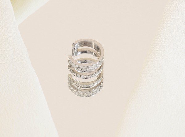 Piercing Encaixe Duplo Diamantes Extras