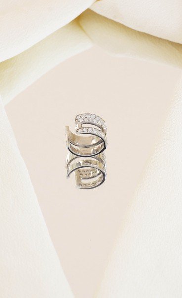 Piercing Encaixe Duplo Diamantes Extras