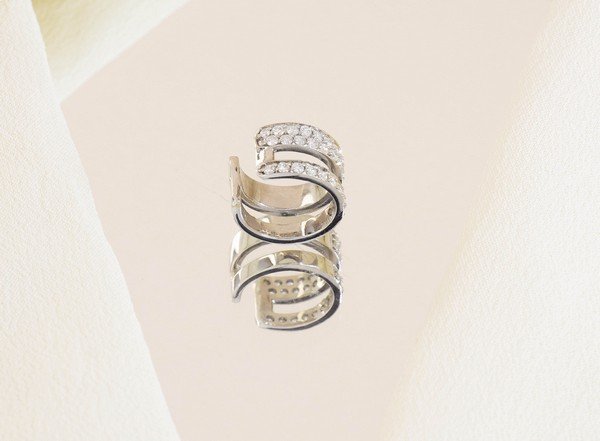 Piercing Encaixe Duplo Diamantes Extras