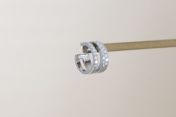 Piercing Encaixe Duplo Diamantes Extras