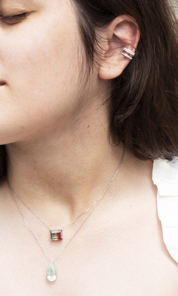 Piercing Encaixe Duplo Diamantes Extras