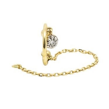 Piercing Encaixe Flor Diamantes Cartier