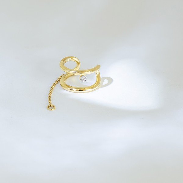 Piercing Encaixe Minimal Style Duplo Ponto de Luz