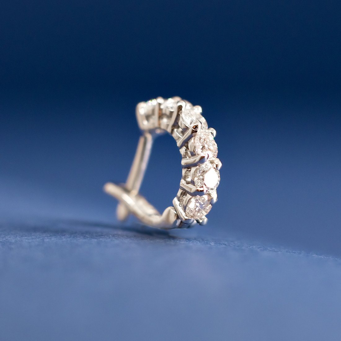 Piercing Furo Diamantes Ouro 18k