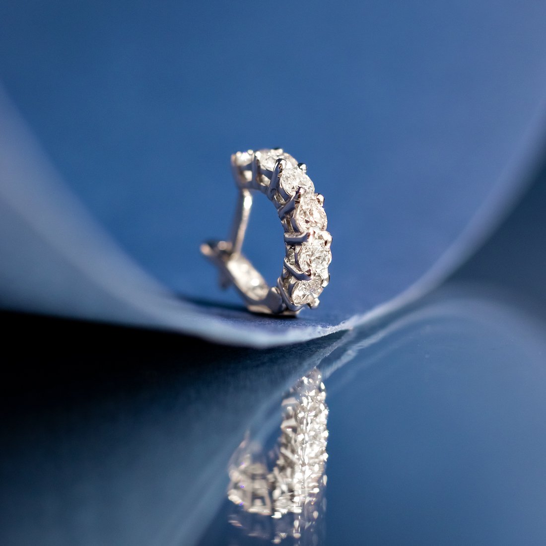Piercing Furo Diamantes Ouro 18k