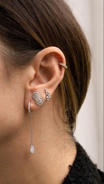 Piercing Furo Diamantes Ouro 18k