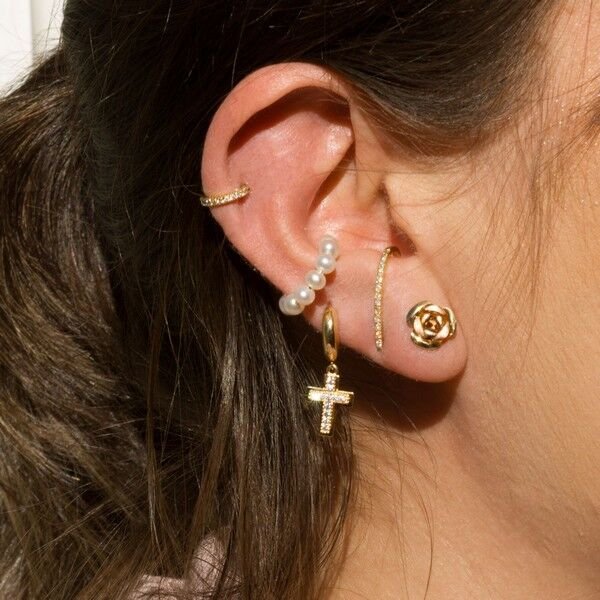 Piercing Perolas Orelinha