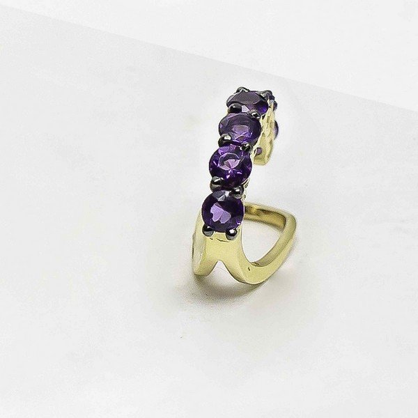 Piercing Pressão Ametistas