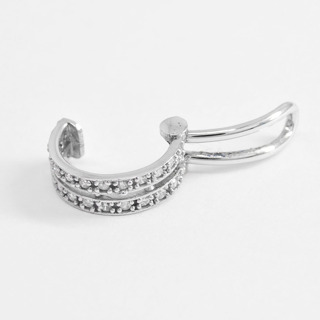 Piercing Pressão Duplo Volta Diamantes 