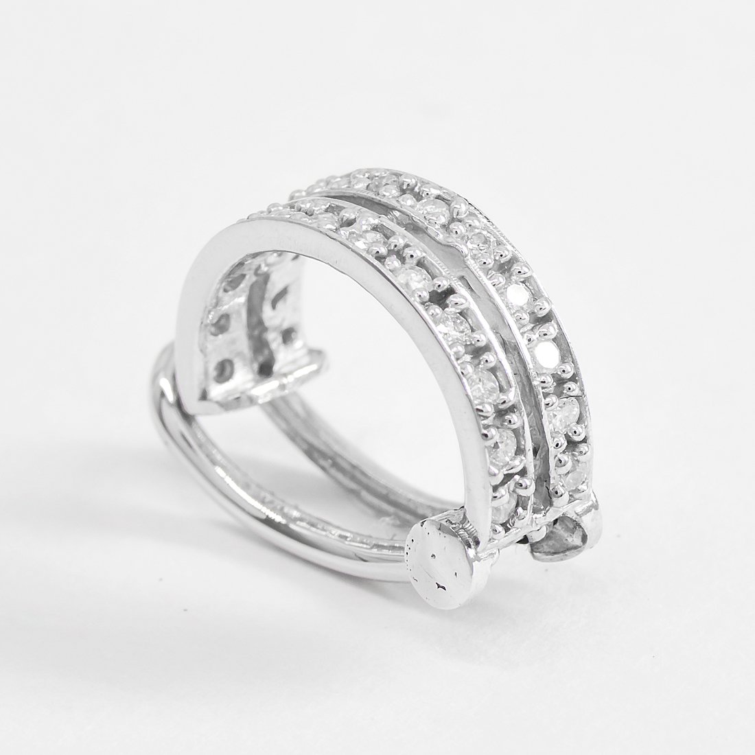 Piercing Pressão Duplo Volta Diamantes 