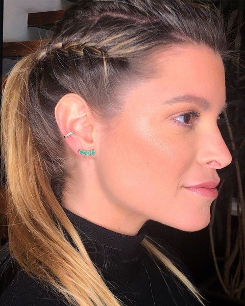 Piercing Pressão Esmeraldas Ouro