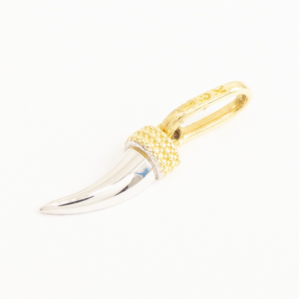 Pingente Dente Bicolor