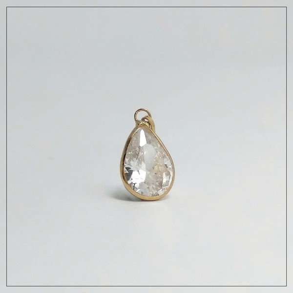 Pingente Gota Cristal