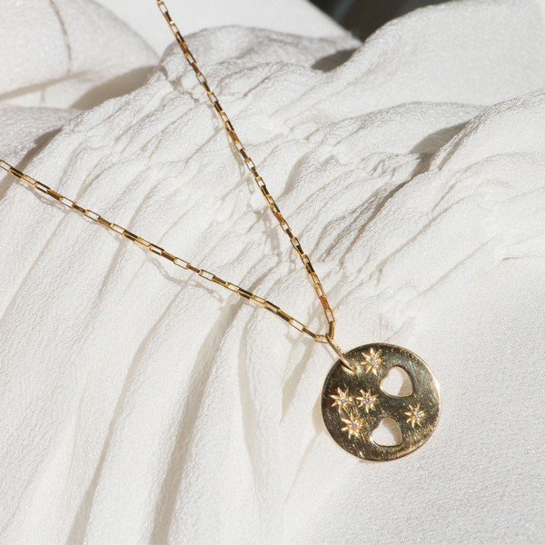 Pingente Medalha Lucky Charm Diamantes