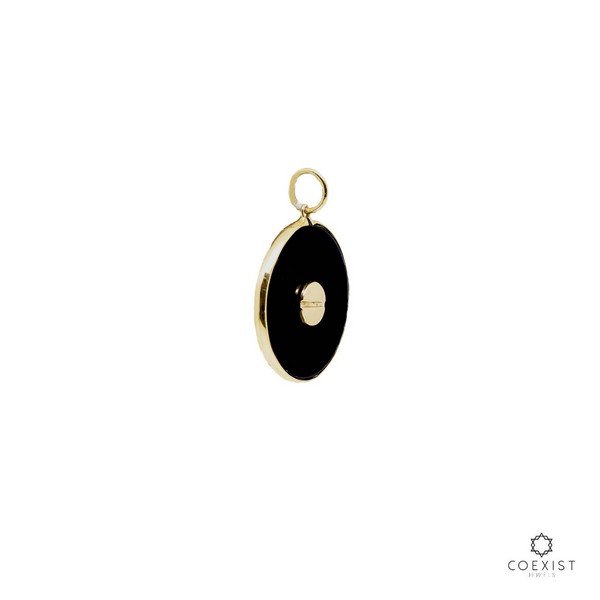 Pingente Parafuso Ouro 18k Onix 