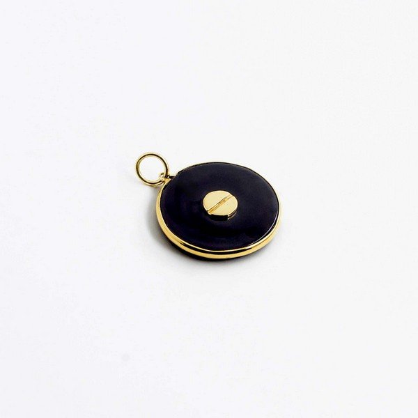 Pingente Parafuso Ouro 18k Onix 