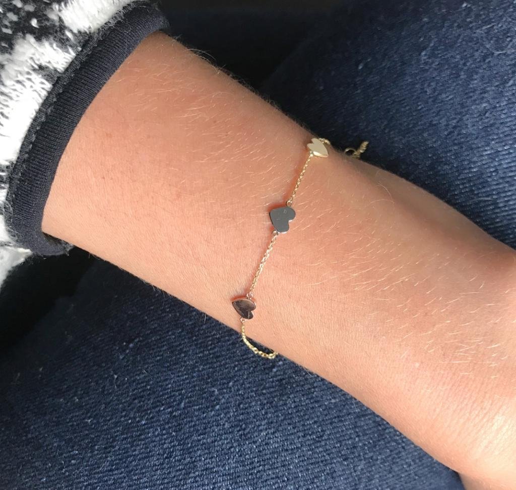 Pulseira 3 Corações