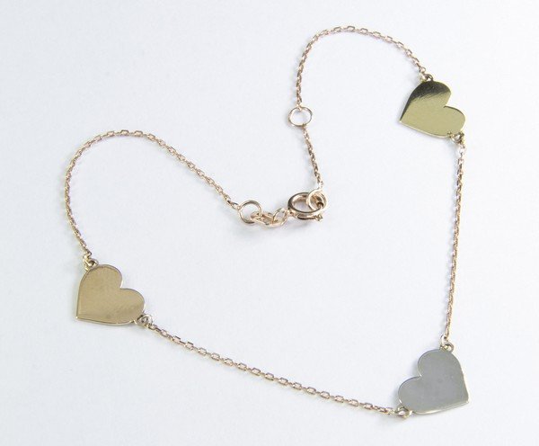 Pulseira 3 Corações