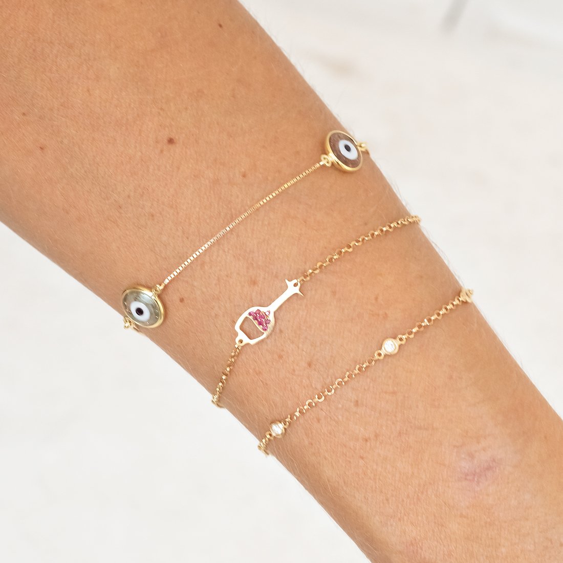 Pulseira 3 Olhos Gregos