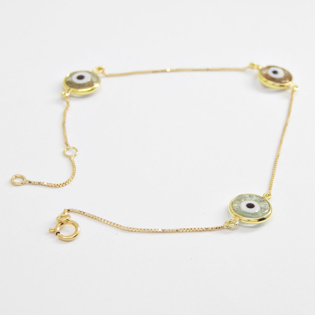Pulseira 3 Olhos Gregos
