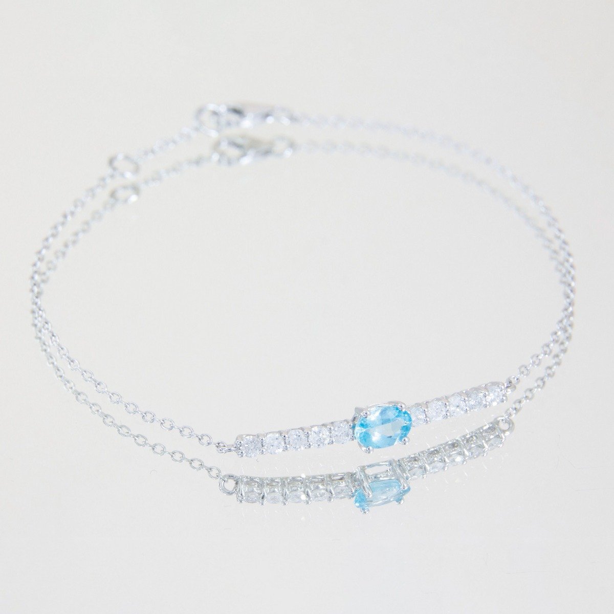 Pulseira Apatita Diamantes 2pts