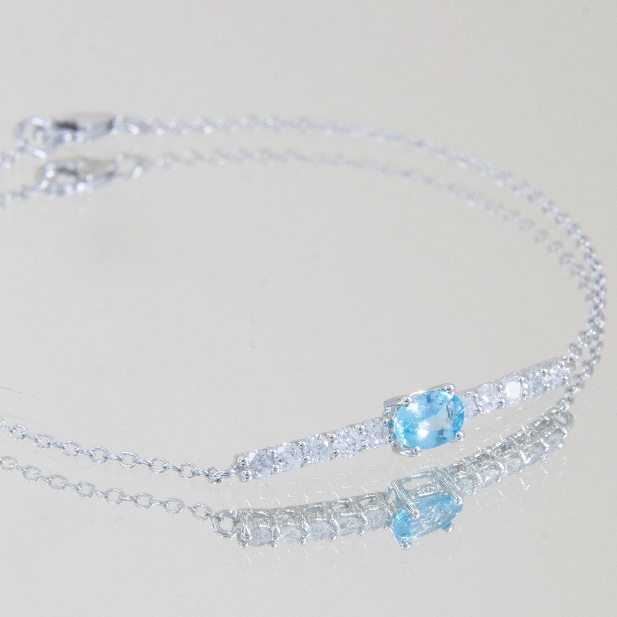 Pulseira Apatita Diamantes 2pts
