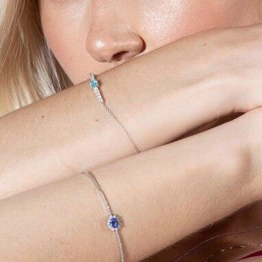 Pulseira Apatita Diamantes 2pts