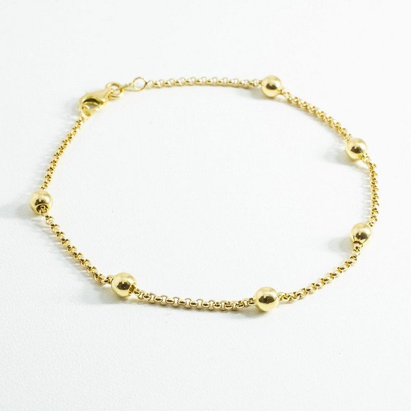 Pulseira Bolinhas Corrente Extra
